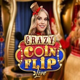 Crazy Coin Flip slot logo by Evolution at SG CasinoCrazy Coin Flip